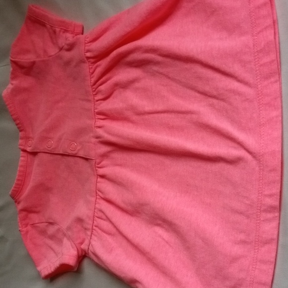 Carter's 12 Months Baby Girls Pink Tunic Top with Cat Appliques - Picture 7 of 9